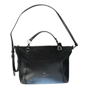 Coach Kacey Chain Satchel Bag Black